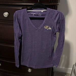 Ravens v neck top